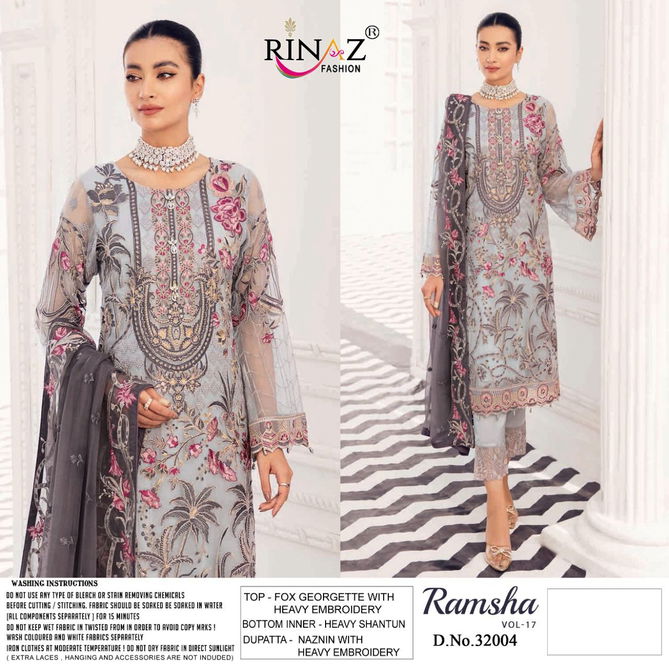 Rinaz Ramsha 17 Premium Fancy Latest Festive Wear Pakistani Salwar Suits Collection